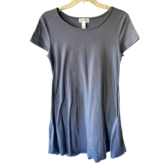 Just be‎ Gray short sleeve tee dress with pockets in size Small Womens - Picture 1 of 7